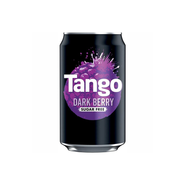 front of Tango Dark Berry Sugar Free 330ml can