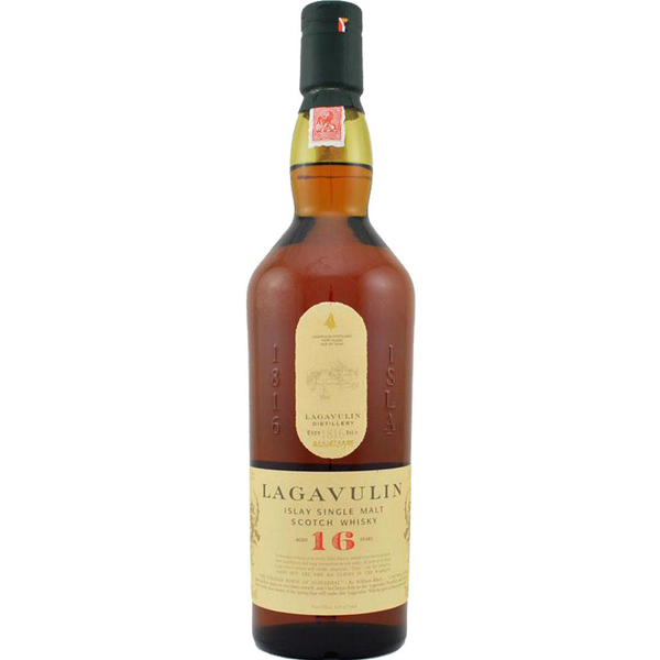 front of Lagavulin 16 Year Old Whiskey 70CL bottle