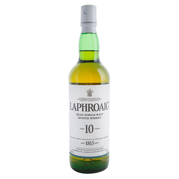 front of Laphroaig Select Islay Single Malt Whiskey 70CL bottle