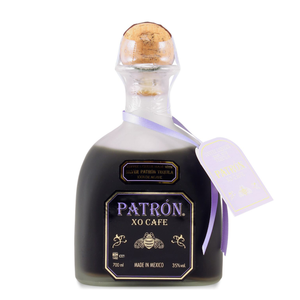 front of Patrón XO Café Tequila 70cl bottle
