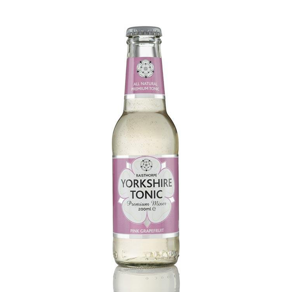 front of Raisthorpe Manor Pink Grapefruit Yorkshire Tonic 200ml bottle
