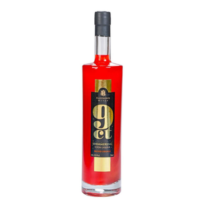 front of Raisthorpe Shimmering Blood Orange Vodka 70cl bottle