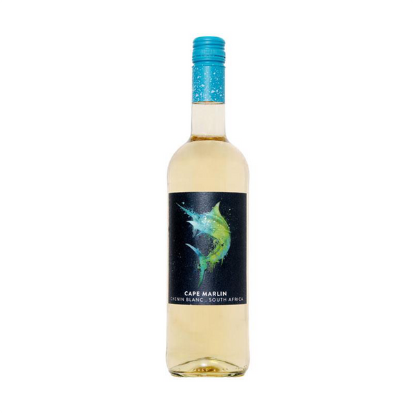 front of cape marlin white bottle
