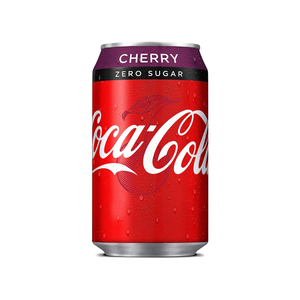 front of coca cola cherry can