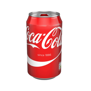 front of coca cola can