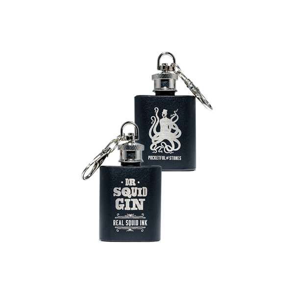 front of dr squid gin keyring