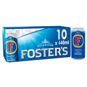 front of fosters fridge pack