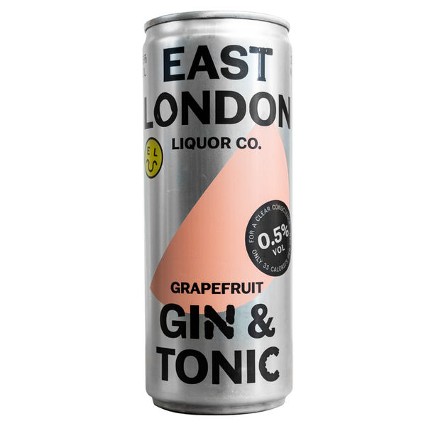 front of grapefruit gin and tonic 0.5% can