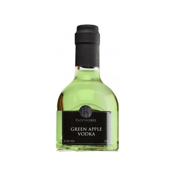 front of Raisthorpe Manor Green Apple Vodka Liqueur Top 20cl Stacker 