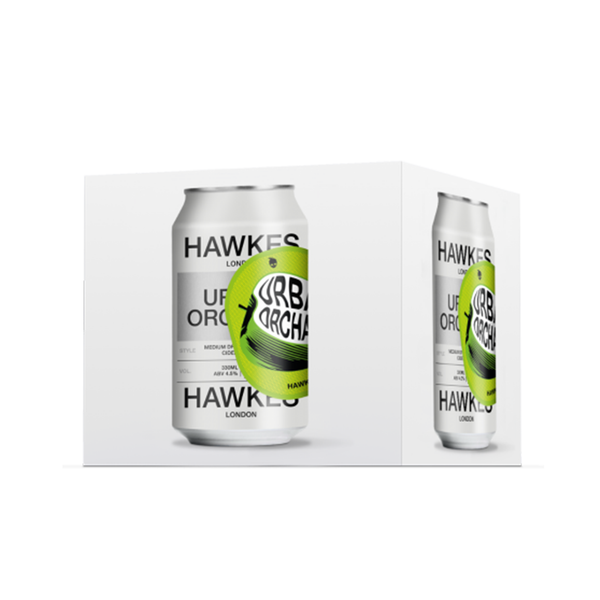 front of hawkes apple cider 4 pack