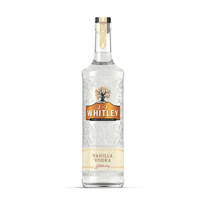 front of j.j whitley vanilla vodka 70cl bottle