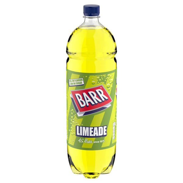 front of barr limeade 2l bottle