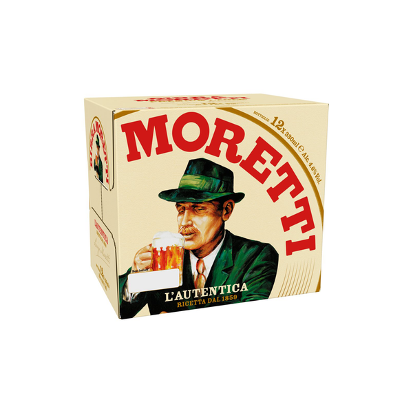 Birra Moretti Lager Beer 12X330ml