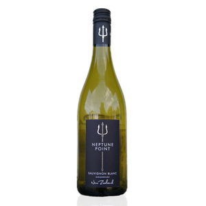front of Neptune Point New Zealand Sauvignon Blanc White Wine 75cl bottle