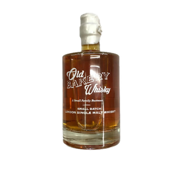 front of Old Bakery Whiskey 50cl bottle