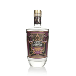 front of forged in wakefield pink grapefruit gin bottle