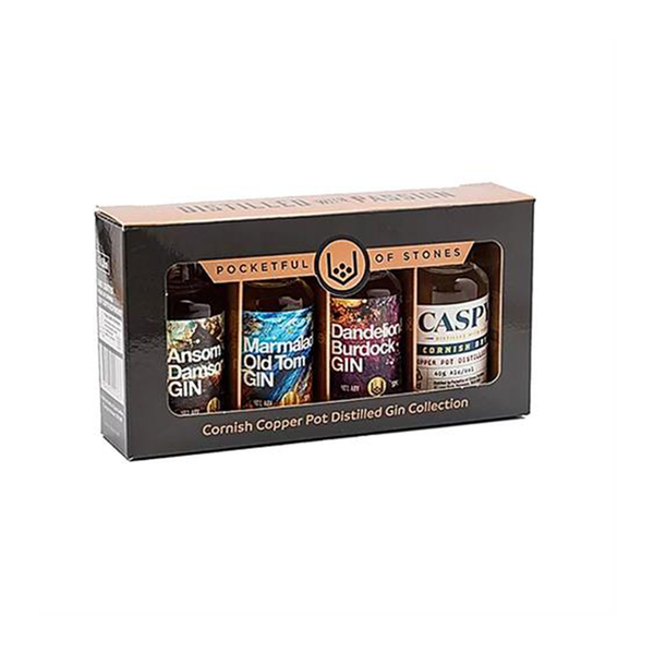 front of pocketful of stones 4x mixed gins gift set