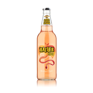 front of rattler peach 500ml bottle