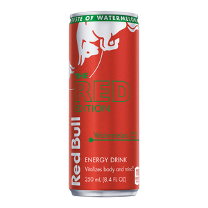 front of Red Bull Watermelon 250ml can
