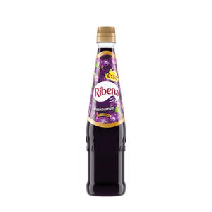 front of Ribena Concentrated 600ml bottle