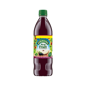 front of Robinsons Apple & Blackcurrant Squash 900ml bottle