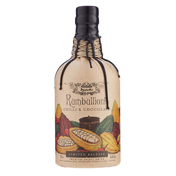 front of Rumbullion Chilli & Chocolate 50cl bottle
