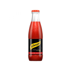 front of Schweppes Tomato Juice Mix 200ml bottle