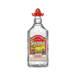 front of Sierra Silver Blanco Tequila 70cl bottle