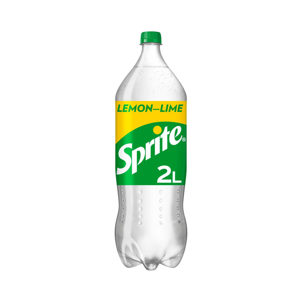 front of Sprite 2L bottle