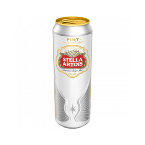 front of Stella Artois 568ml can