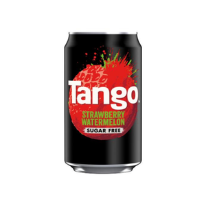 front of Tango Strawberry & Watermelon 330ml can