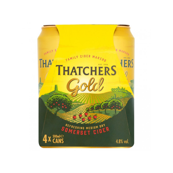 Front of Thatcher's Gold 4x500ml 4 pack
