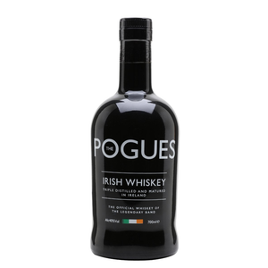 front of The Pogues Irish Whiskey 70cl bottle