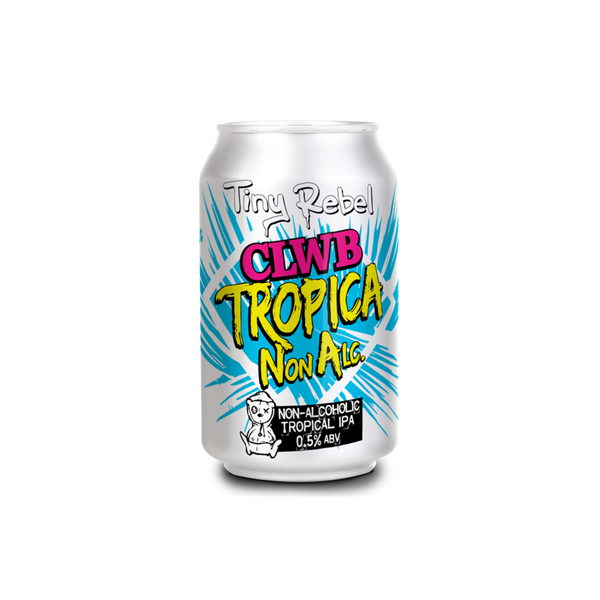 front of Tiny Rebel Clwb Tropica Non Alcoholic 330ml can