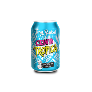 front of Tiny Rebel Clwb Tropica 330ml can