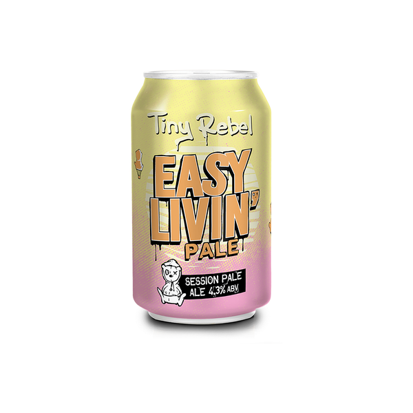front of Tiny Rebel Easy Livin Pale Ale 330ml can
