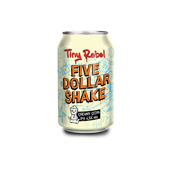 front of Tiny Rebel Five Dollar Shake 330ml can