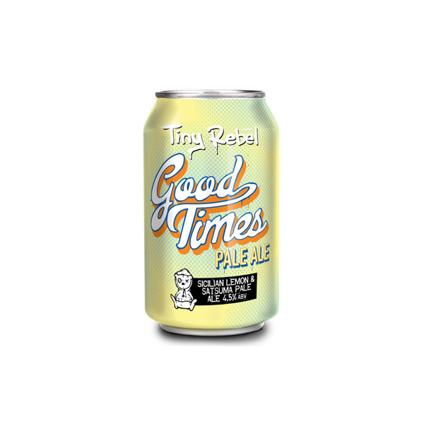 front of Tiny Rebel Good Times Pale Ale 330ml can