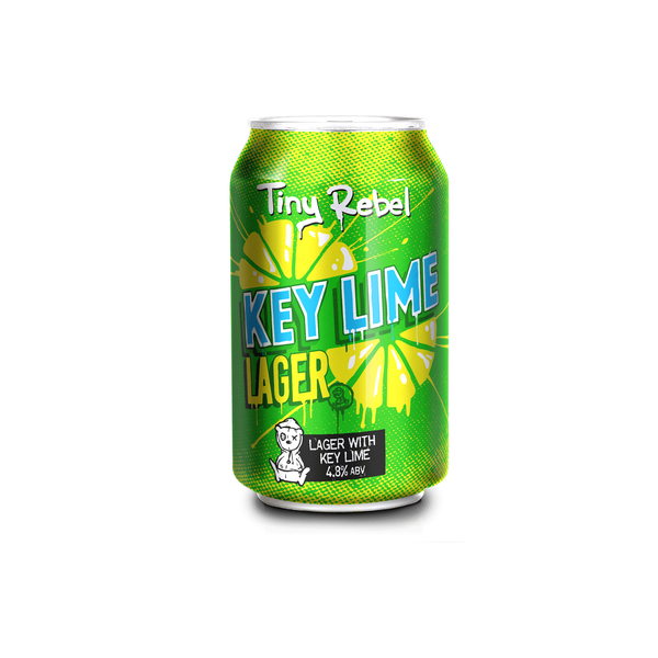 front of Tiny Rebel Key Lime Lager 330ml can