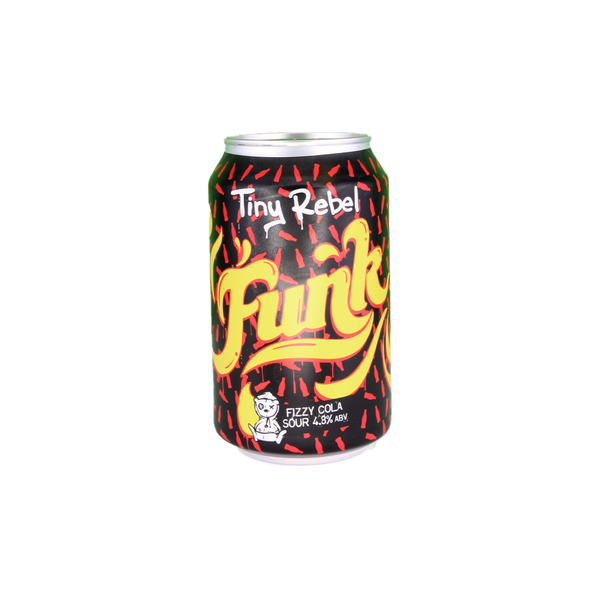 front of tiny rebel funk cola sour 330ml can