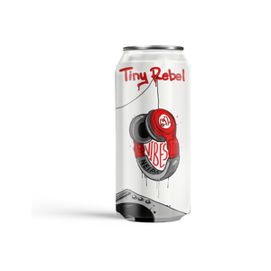 front of tiny rebel vibes 440ml can