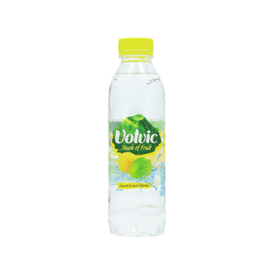 front of Volvic Lemon & Lime 500ml bottle