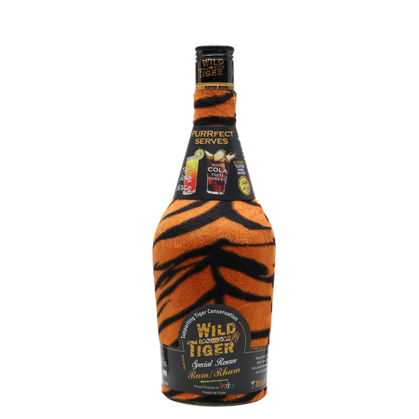front of Wild Tiger Special Reserve Rum 70cl bottle