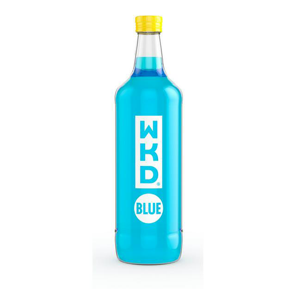 front of WKD Blue 70cl bottle